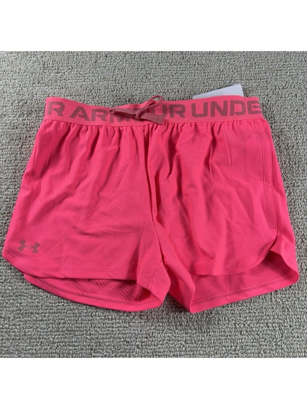 Under Armour Fly By Athletic Shorts Pink Girls Size Large